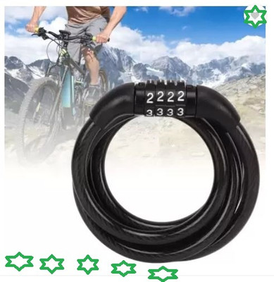 Orld Universal Number Chain Cable Bike/Bicycle Helmet Lock Cycle Lock 4 Digit Lock** Cycle Lock