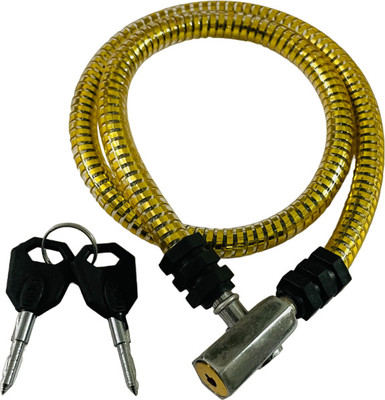 ShreNik Bicycle Lock for Helmet Long Wire Round Keys Cycle Lock Multipurpose Cable Lock Cycle Lock