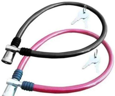Any Fashion Heavy Duty Cable Lock Anti-Theft Safety Lock 2 Keys for Helmet, Cycle,& Bicycle Cycle Lock