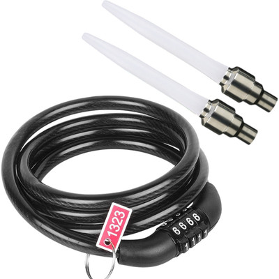 NSV Steel Cable 4 Digits (Set any number pattern ) for Bicycles, Bikes Valve Light Cycle Lock