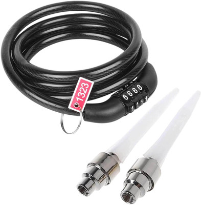 NSV Multi-Purpose Heavy Metal Number Lock for Bikes/Helmet and Wheel Valve Cap Light Cycle Lock