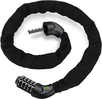 Nexshop ® 5-Digit Resettable Combination Anti-Theft Bicycle Chains Lock ( Black) Cycle Lock