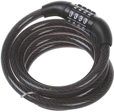 Wifton 4 Digit Resettable Combination Bike Cable Self Coiling Bicycle Cable Cycle Lock