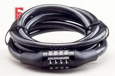 Khargadham Multipurpose Steel Wire Cable helmet Lock Cycle Accessories Heavy-duty Cycle Lock