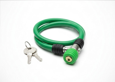QERESTON Kid's Colorful Green Bicycle Locks | Multi Purpose (Pack Of 1) Cycle Lock