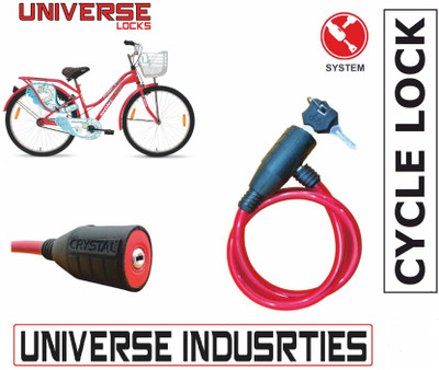 Universe Multipurpose Cable Lock 50 CM Length for Cycles, Bikes, Helmets or Scooters Cycle Lock