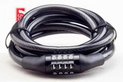 VelvetVeda Multipurpose 4 Digit Numeric Cable Bike/Bicycle Helmet Cycle Lock