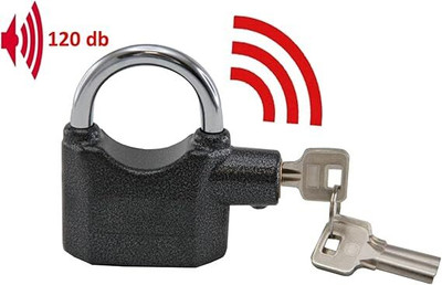 Budwill Motion Sensor Security Padlock Siren Alarm Lock for Motor, Bikes, Home, Office Cycle Lock