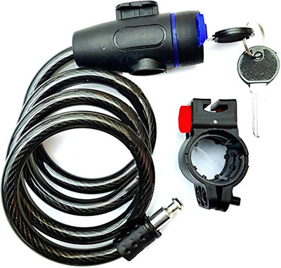ShopiMoz Heavy Duty Bicycle Lock Bike, Helmet, and Luggage Cable Lock with 2 Keys Lock Cycle Lock