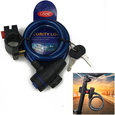AutoGnix Multipurpose Cable Bike Lock with Key Motorcycle Locks Security Key Cycle Lock