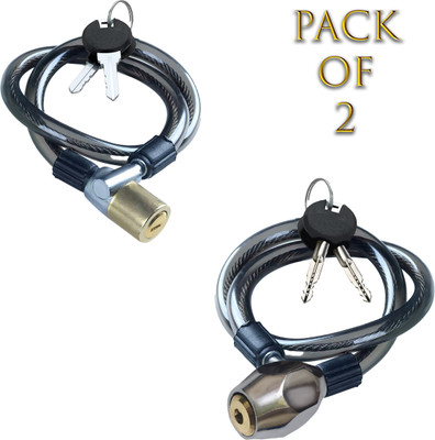 QERESTON Multi Purpose Cable Lock and Goti Cable Lock Combo Cycle Lock