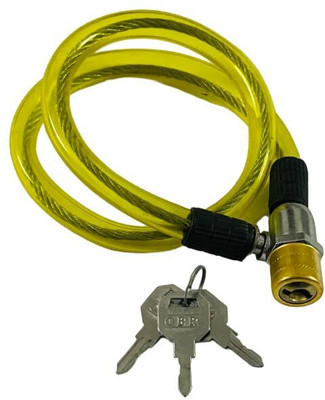 Upgena Bicycle Lock for Bike Helmet Luggage Wire Cable Lock 3 Keys Color Green Cycle Lock
