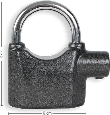 KAVYARA 10mm Door & Shop Alarm Lock for Security Heavy Duty SS High-Security for Home Lock(Steel)