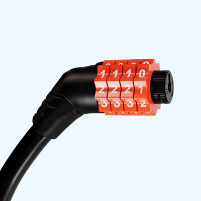 Thump Multipurpose 4 Digit Security Resettable Combination Cable Lock 2 Feet Bicycle Cycle Lock
