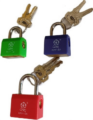 SIGNQ Baggage Locking System I Pack of 3 Multi-color Cycle Lock