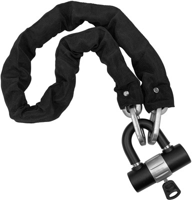 ALLEXTREME Anti Theft Stainless Steel Chain & U Lock with 2 Keys Cycle Lock