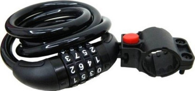 Hitman Strong Long Cable Bicycle Lock & Helmet Lock for Cycles and Bikes Cycle Lock