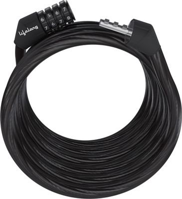 Lifelong LLNML01 Multipurpose 4 Digit Numeric Cable Bike/Bicycle Helmet Lock Cycle Lock