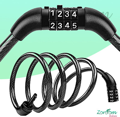 Zoroom Combination Cable lock 53 for Cycle & Helmet Cycle Lock