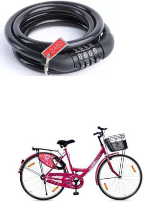 E-Shoppe Cycle Number Smart Lock For Leader Silk 26T SLR Cycle Lock