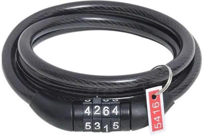 Wifton Multipurpose 4 Digit Security Resettable Combination Coiling Bike Cable Lock Cycle Lock