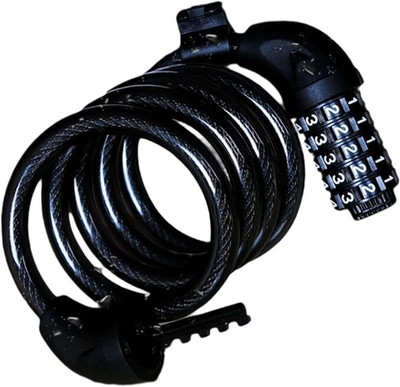 Siano Bicycle Lock with 5-Digit Code, Bicycle Combination Cable Lock Cycle Lock