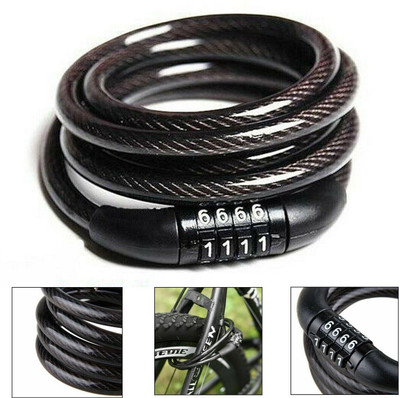 Wifton Multi Use Lock For Bike, Cycle, Helmet, Luggage with 4 Digit Resettable Lock Cycle Lock