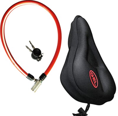 Zoroom Combo Cycle Lock & Premium Cycle/Saddle Cover (Gel) Cycle Lock