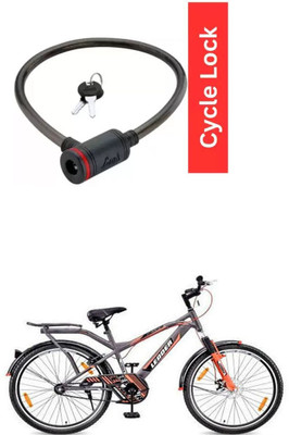 E-Shoppe Cycle Multipurpose Cable Lock For Leader Bruce 26T IBC FS Front Disc Cycle Lock