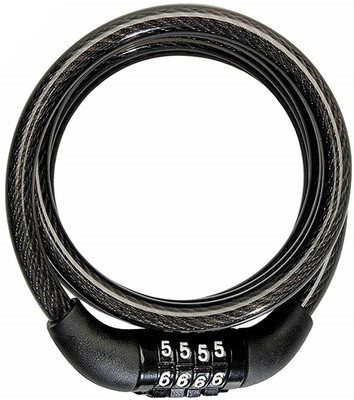 Sunriders SL1153 Number Lock Combination Coiled Bike Steel Cable Cycling Lock Cycle Lock