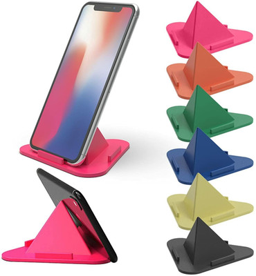 TECHGEAR Mobile Phone Pyramid Shape Holder Desktop Stand (Multi Color) (1 Pc) Mobile Holder