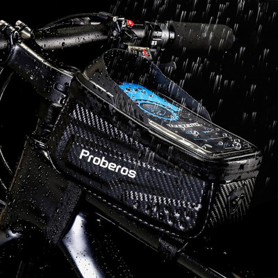 STHIRA Cycle Frame Bag Bicycle Storage Bag Mobile Holder for Phones Up to 6.8 Inches Bicycle Phone Holder