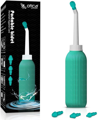 OTICA Portable Bidet 500 ml with 3 Nozzles Travel Hygiene Spray Bottle for Men & Women Bidet Nozzle(Green)