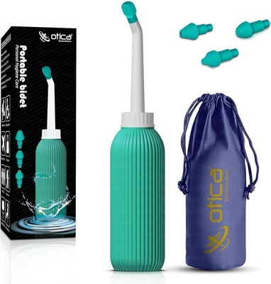 OTICA Portable Bidet Spray for Toilet 500ML Handheld Personal Hygiene Peri Bottle Bidet Nozzle(Green)
