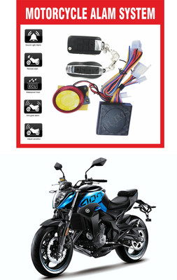 JazzBros One-way Bike Alarm Kit(Flashing Light, Siren 120 dB)