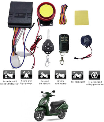 AYW Two-way Bike Alarm Kit(Flashing Light, Siren 125 dB)