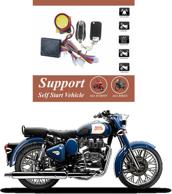 Bluedrum One-way Bike Alarm Kit(Flashing Light, Siren 120 dB)