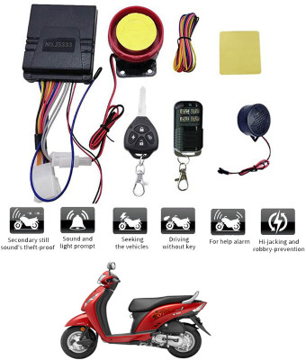 RKPSP Two-way Bike Alarm Kit(Flashing Light, Siren 125 dB)