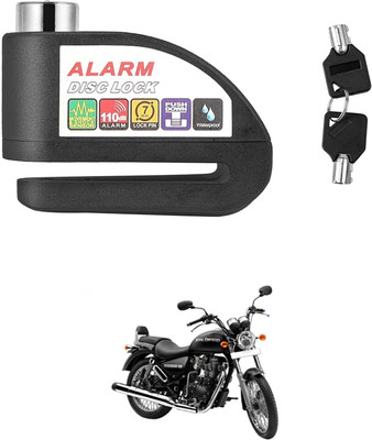 GONAMA 110dB Loud Alerting Sound System Disc Lock Alarm Key Anti-Theft Protection S20 110dB Loud Alerting Sound System Disc Lock Alarm Key Anti-Theft Protection S20 Wheel Lock(Black)