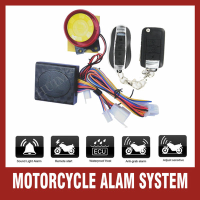 Allowing One-way Bike Alarm Kit(Siren, Flashing Light 120 dB)