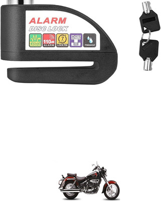 GONAMA 110dB Loud Alerting Sound System Disc Lock Alarm Key Anti-Theft Protection S190 110dB Loud Alerting Sound System Disc Lock Alarm Key Anti-Theft Protection S190 Wheel Lock(Black)