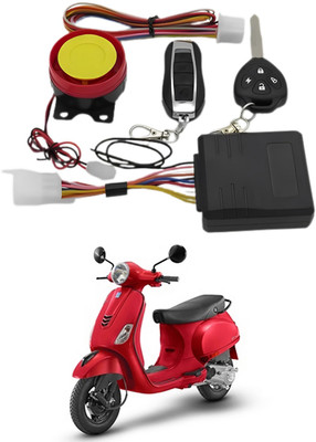 Purpleheart One-way Bike Alarm Kit(Flashing Light, Siren 120 dB)
