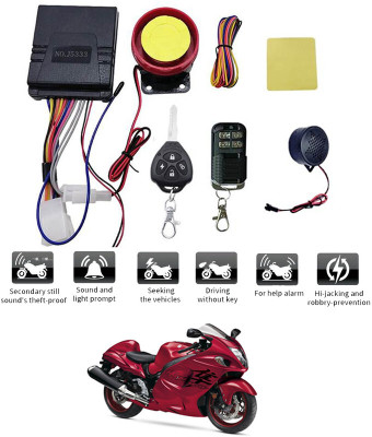 AYW Two-way Bike Alarm Kit(Flashing Light, Siren 125 dB)