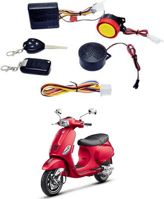 Genipap Two-way Bike Alarm Kit(Siren, Flashing Light 125 dB)