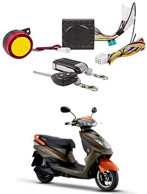 AutoTiger One-way Bike Alarm Kit(Flashing Light, Siren 120 dB)