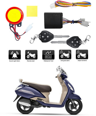 Bluedrum One-way Bike Alarm Kit(Flashing Light, Siren 120 dB)