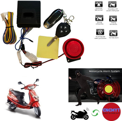 ENEMYT Two-way Bike Alarm Kit(Siren 100 dB)