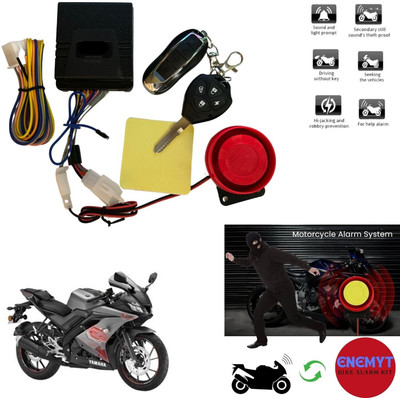 ENEMYT Two-way Bike Alarm Kit(Siren 100 dB)