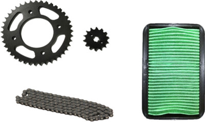 Digital Craft DREAM YUGA Chain Set With Air Filter 41 Teeth Sprocket(Honda Dream Yuga Pack of 4)