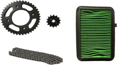 Digital Craft LIVO Chain Set With Air Filter 41 Teeth Sprocket(Honda Livo Pack of 4)